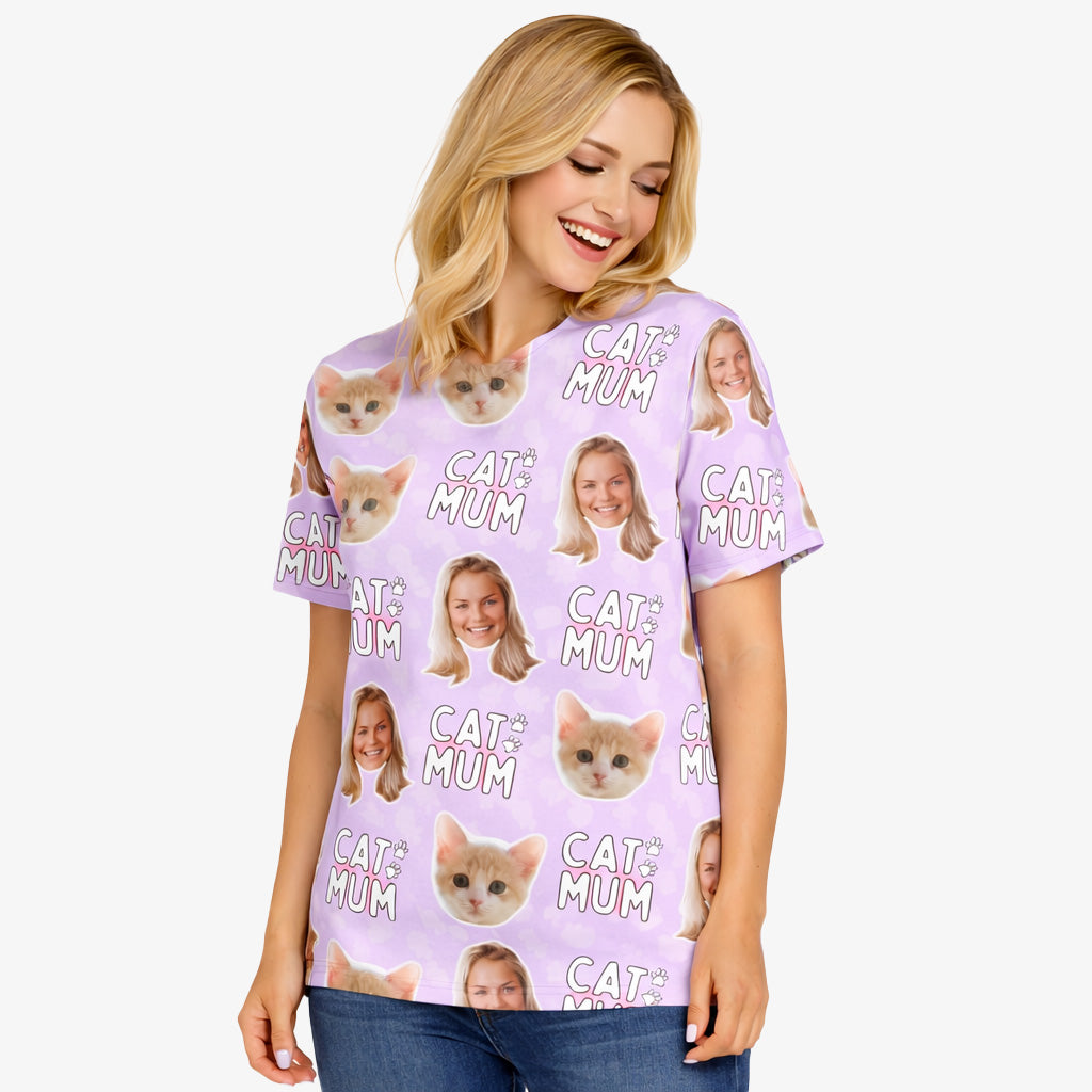 Cat Mum Custom T-Shirt