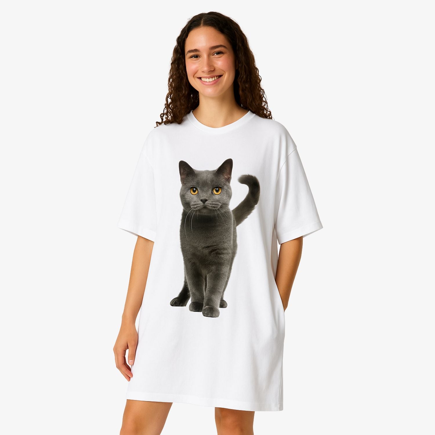 Your Cat Photo Custom Sleep Tee