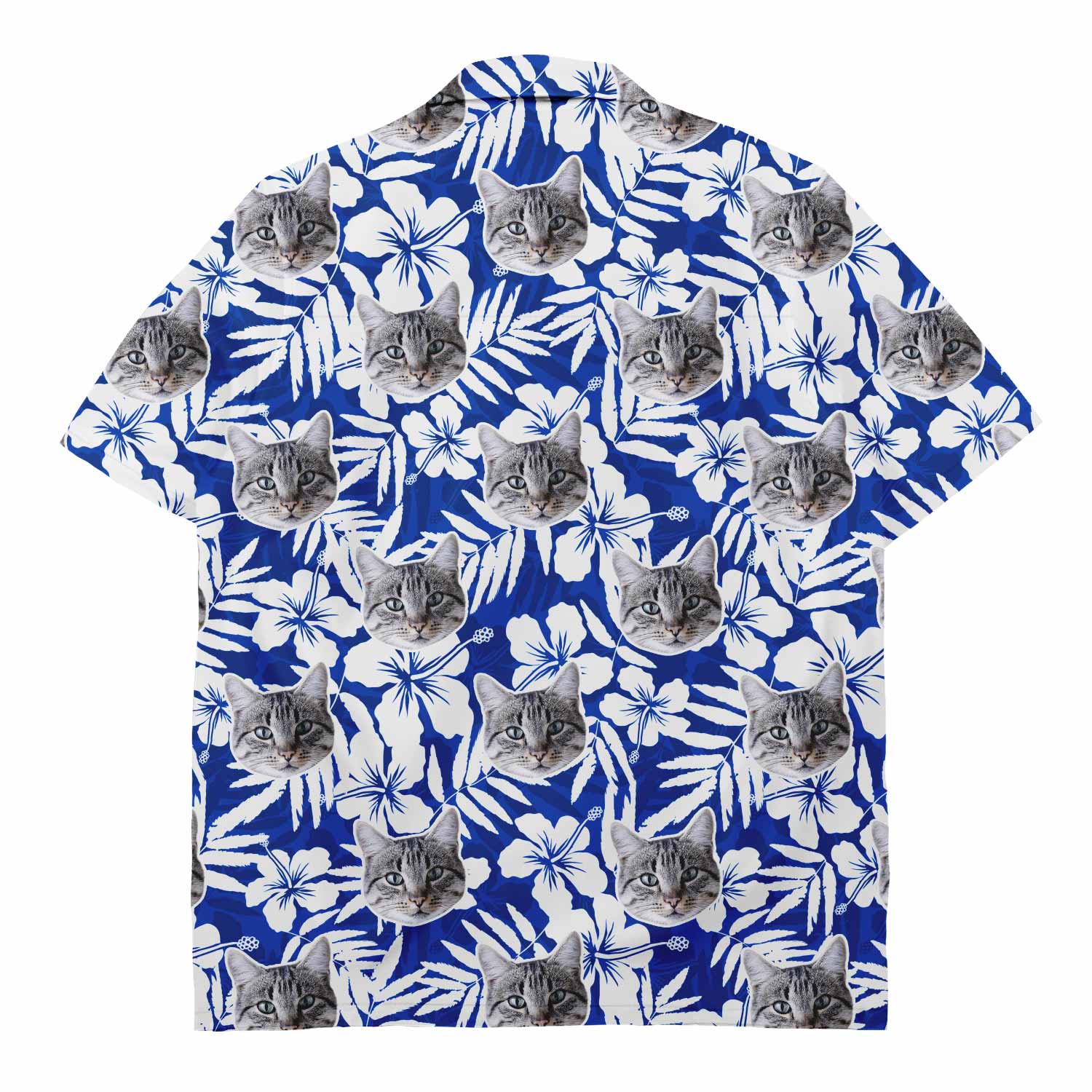 Your Cat Blue Custom Hawaiian Shirt