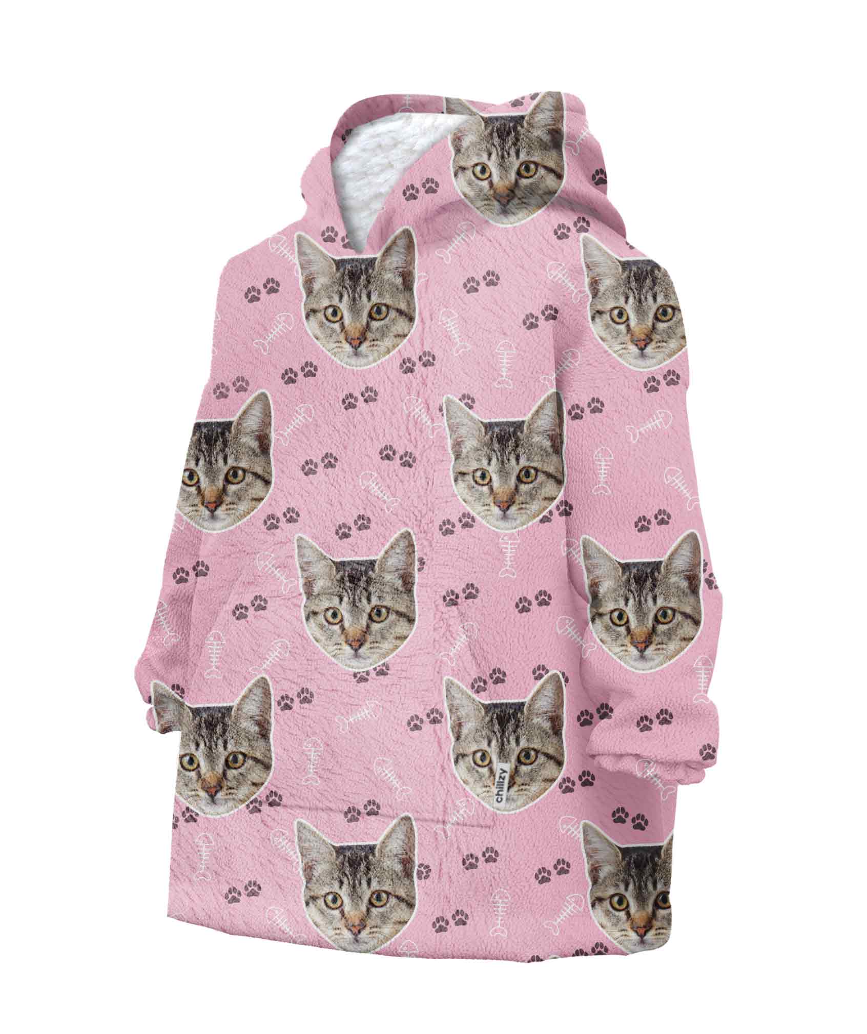 Your Cat Kids Personalised Hoodie Blanket