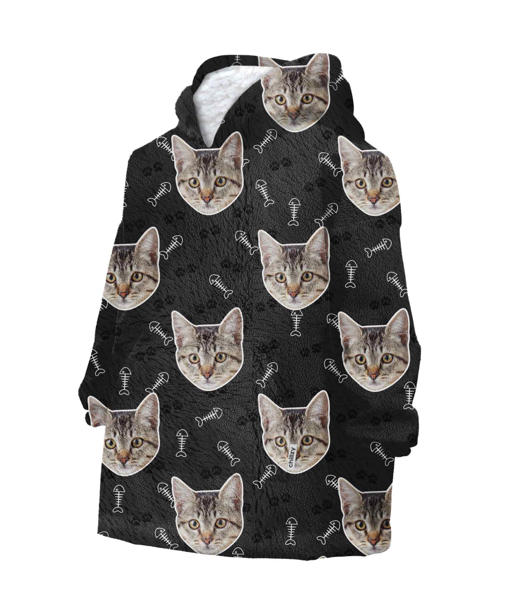 Your Cat Kids Personalised Hoodie Blanket