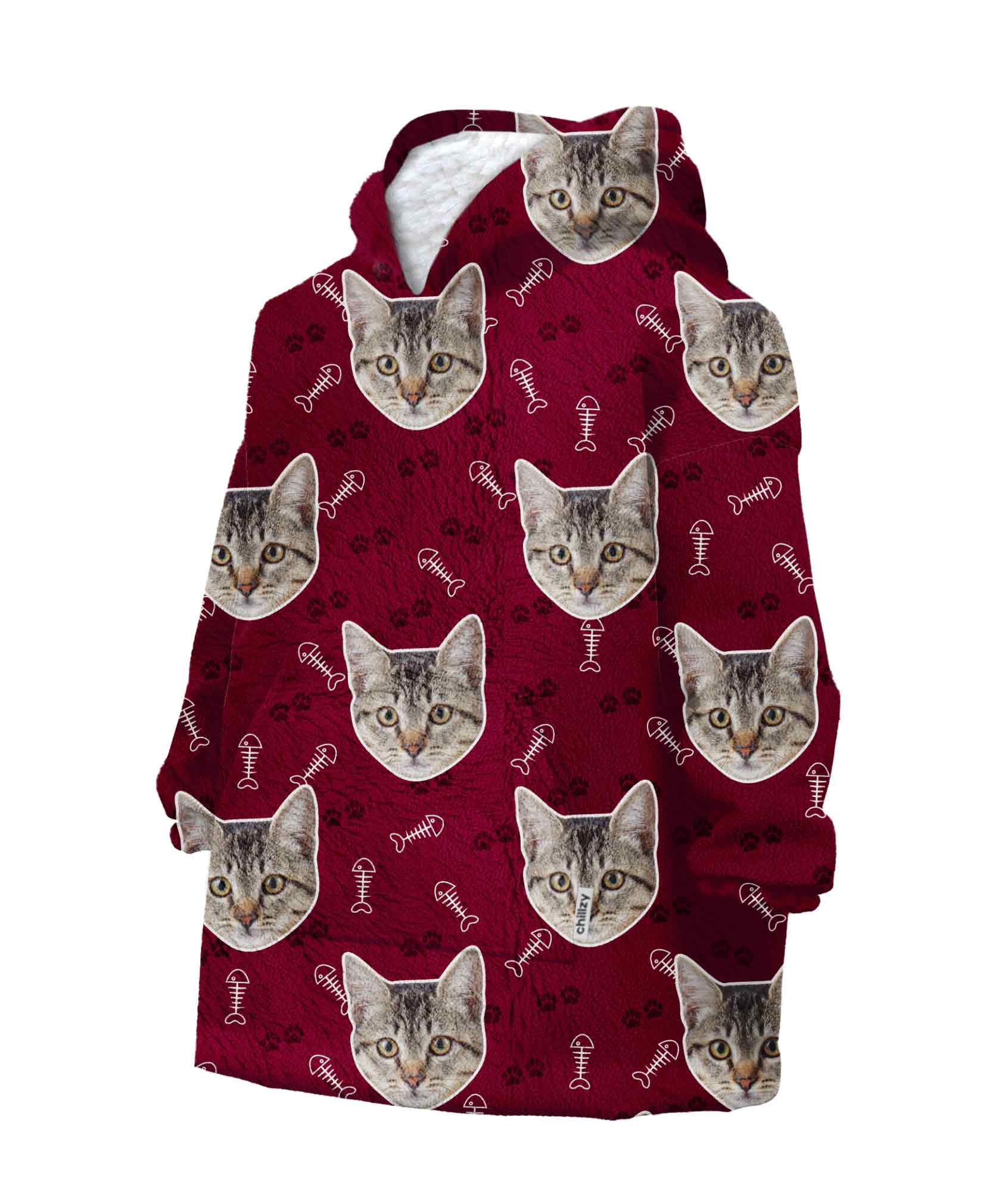 Your Cat Kids Personalised Hoodie Blanket