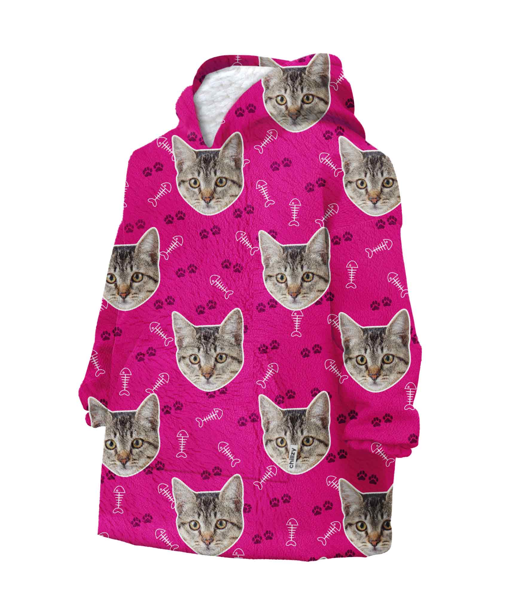 Your Cat Kids Personalised Hoodie Blanket