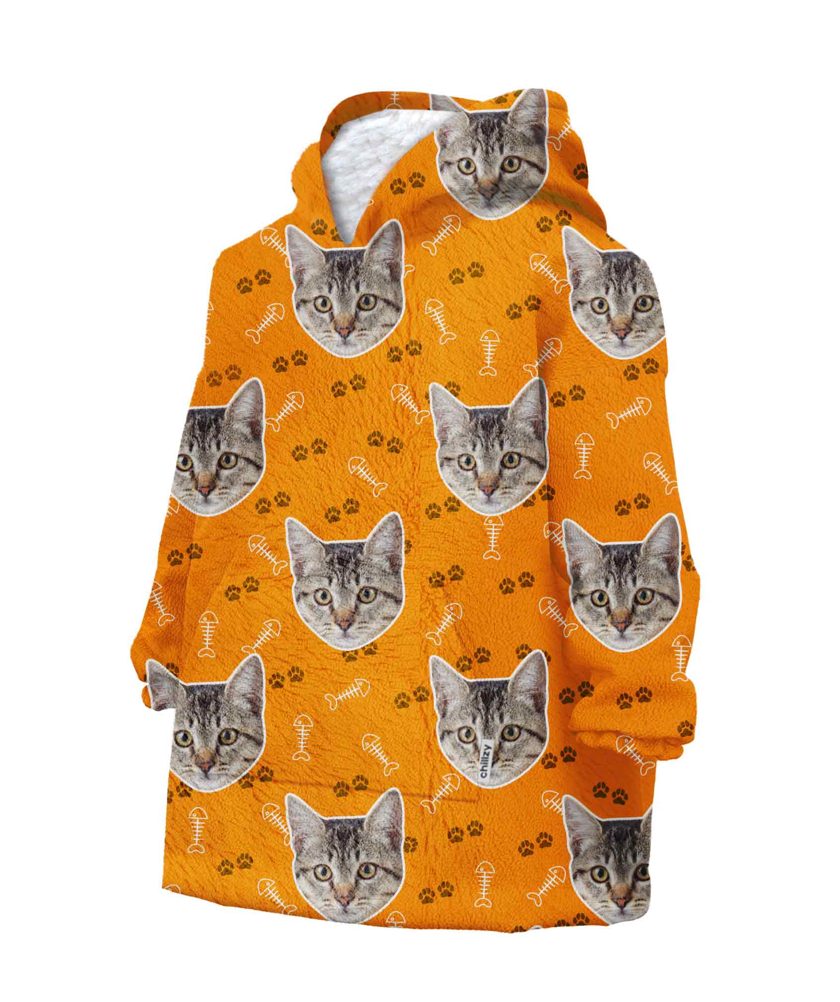 Your Cat Kids Personalised Hoodie Blanket