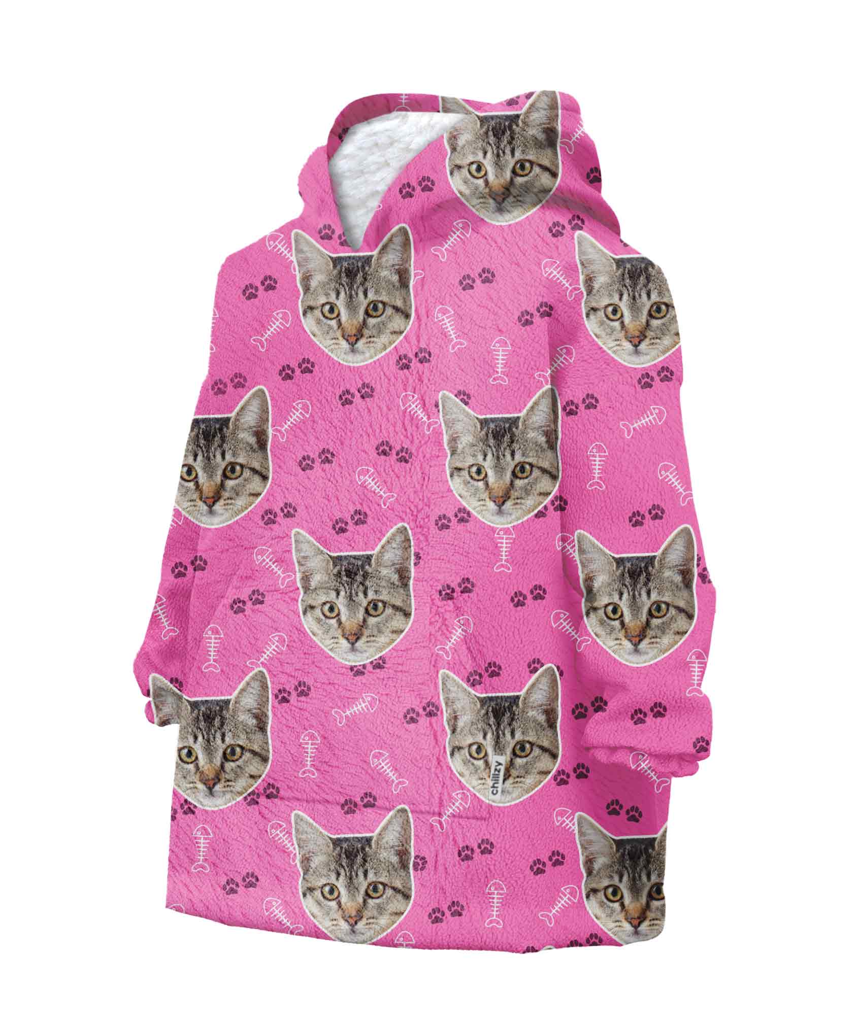 Your Cat Kids Personalised Hoodie Blanket