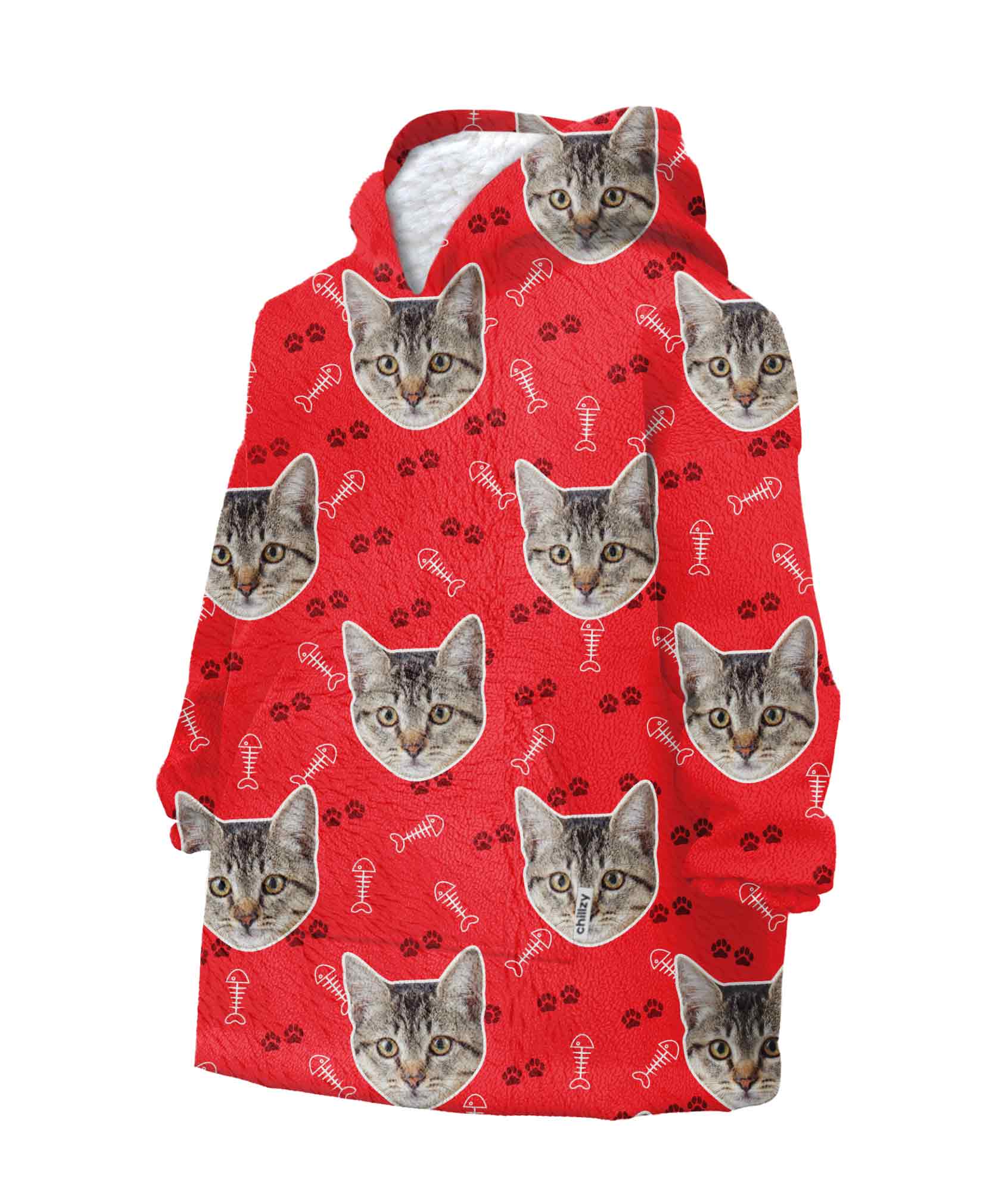 Your Cat Kids Personalised Hoodie Blanket