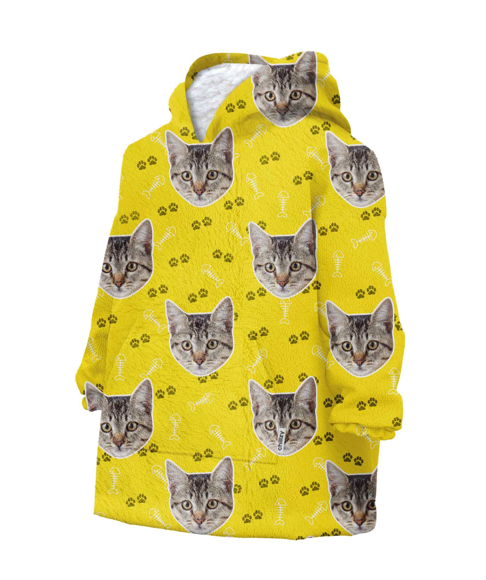 Your Cat Kids Personalised Hoodie Blanket