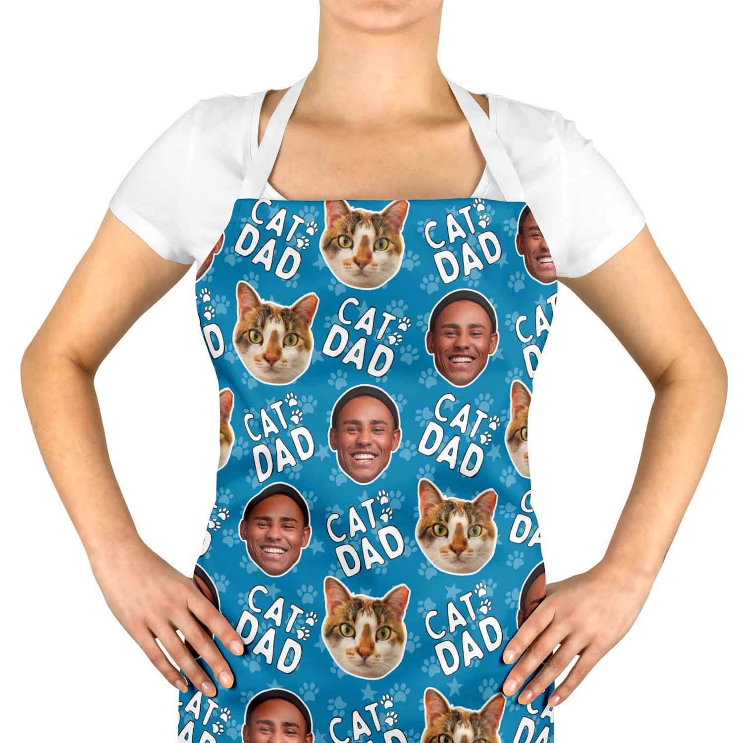 Cat Dad Personalised Apron