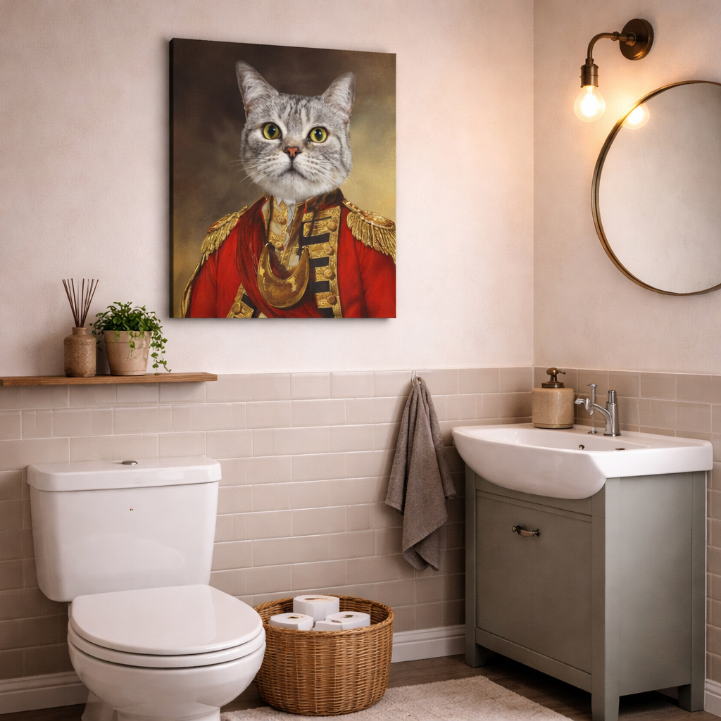 Cat Royal Regiment Canvas