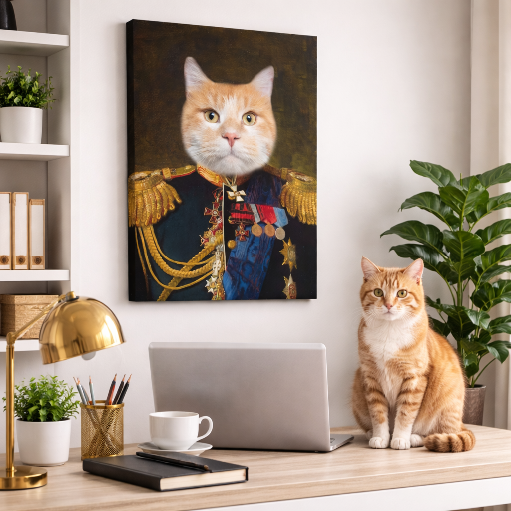 Cat Admiral Canvas