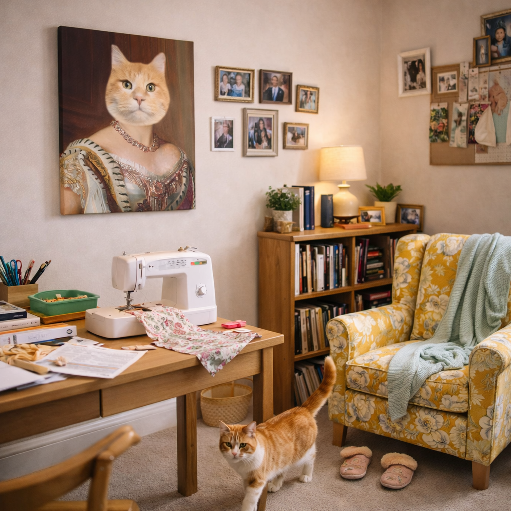 Cat Royal Lady Canvas