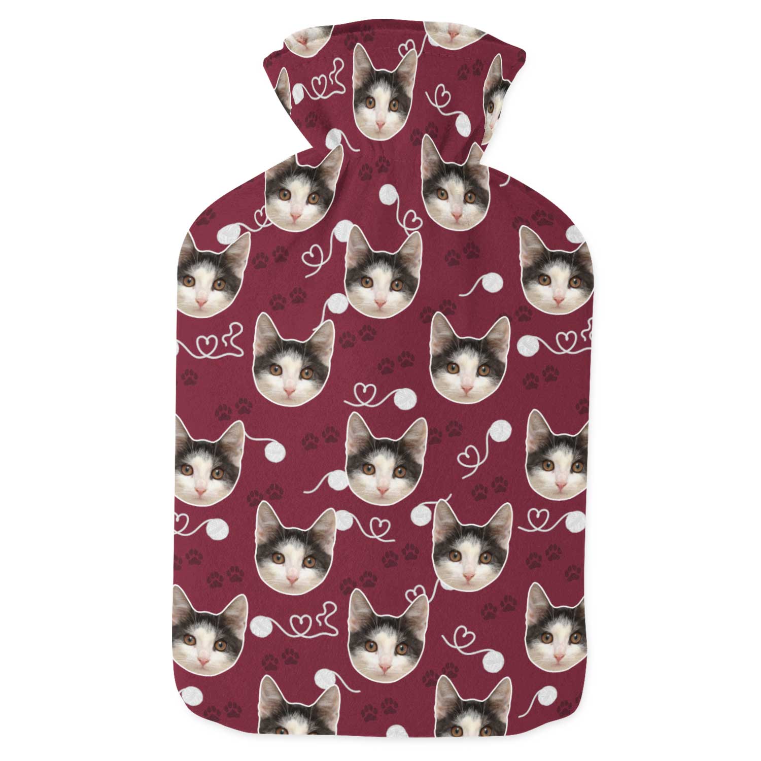 Your Cat Paw Prints Hot Water Bottle