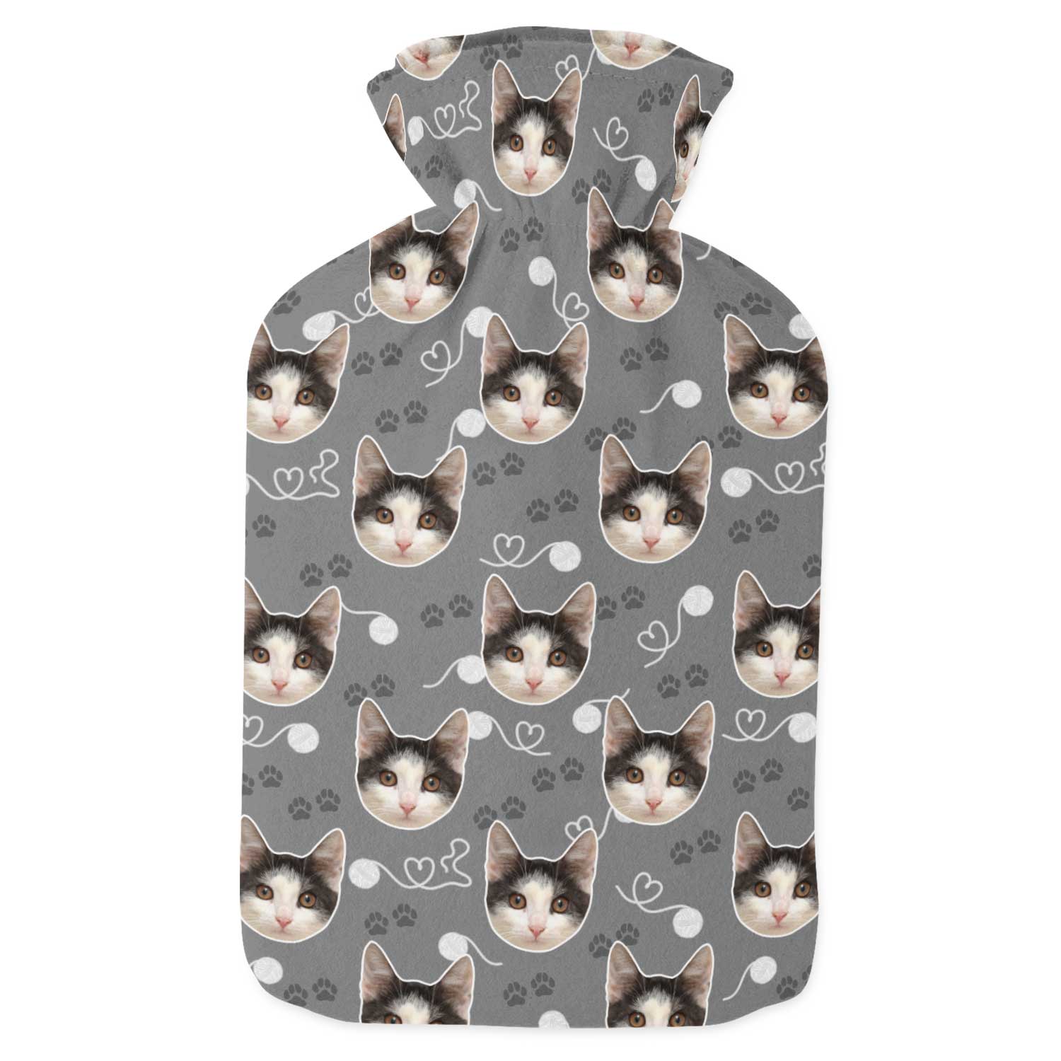 Your Cat Paw Prints Hot Water Bottle