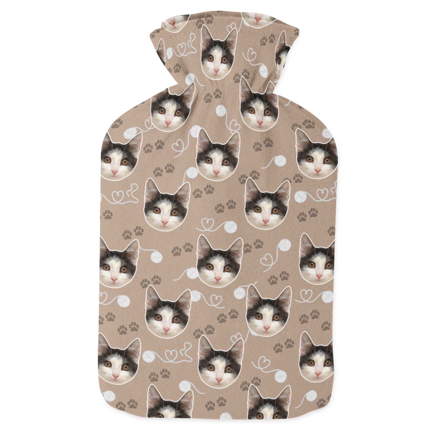 Your Cat Paw Prints Hot Water Bottle