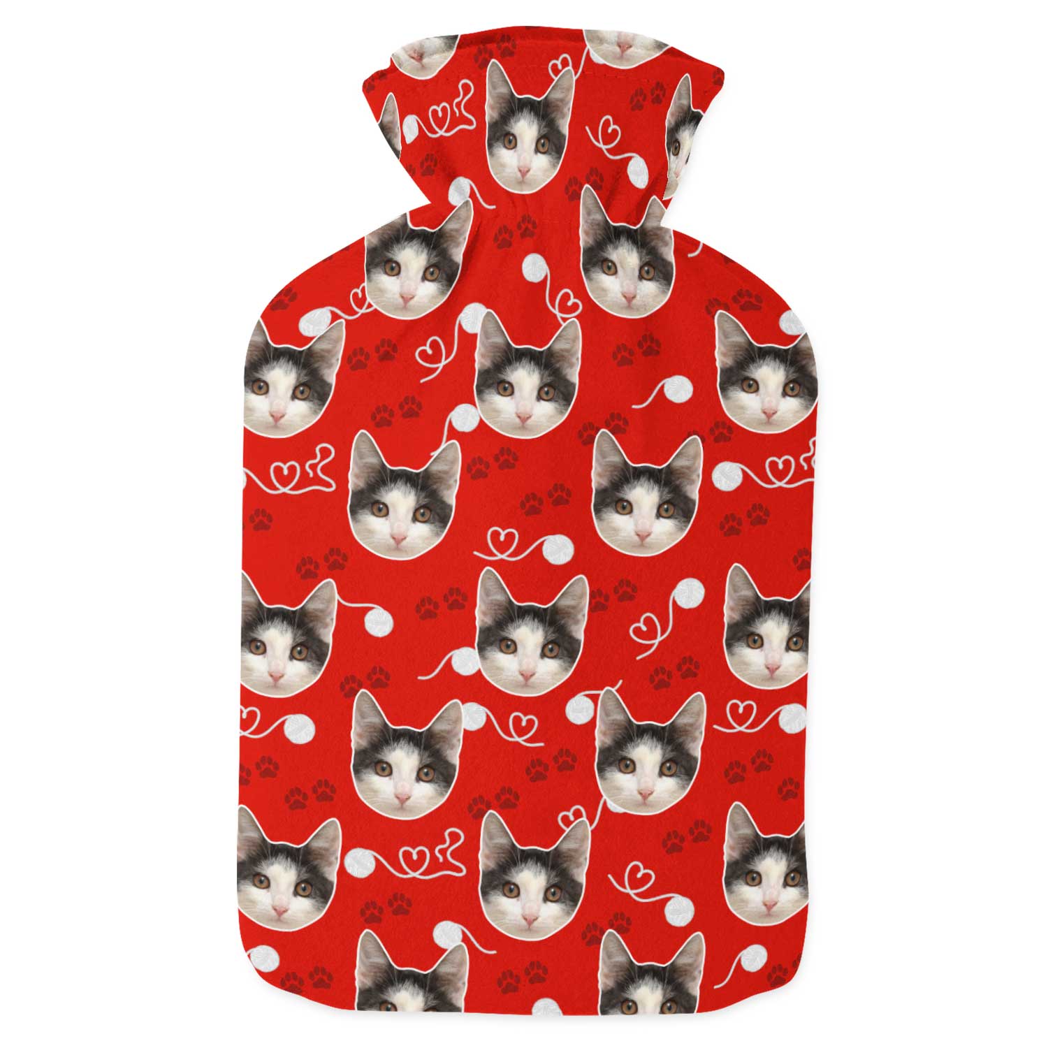 Your Cat Paw Prints Hot Water Bottle