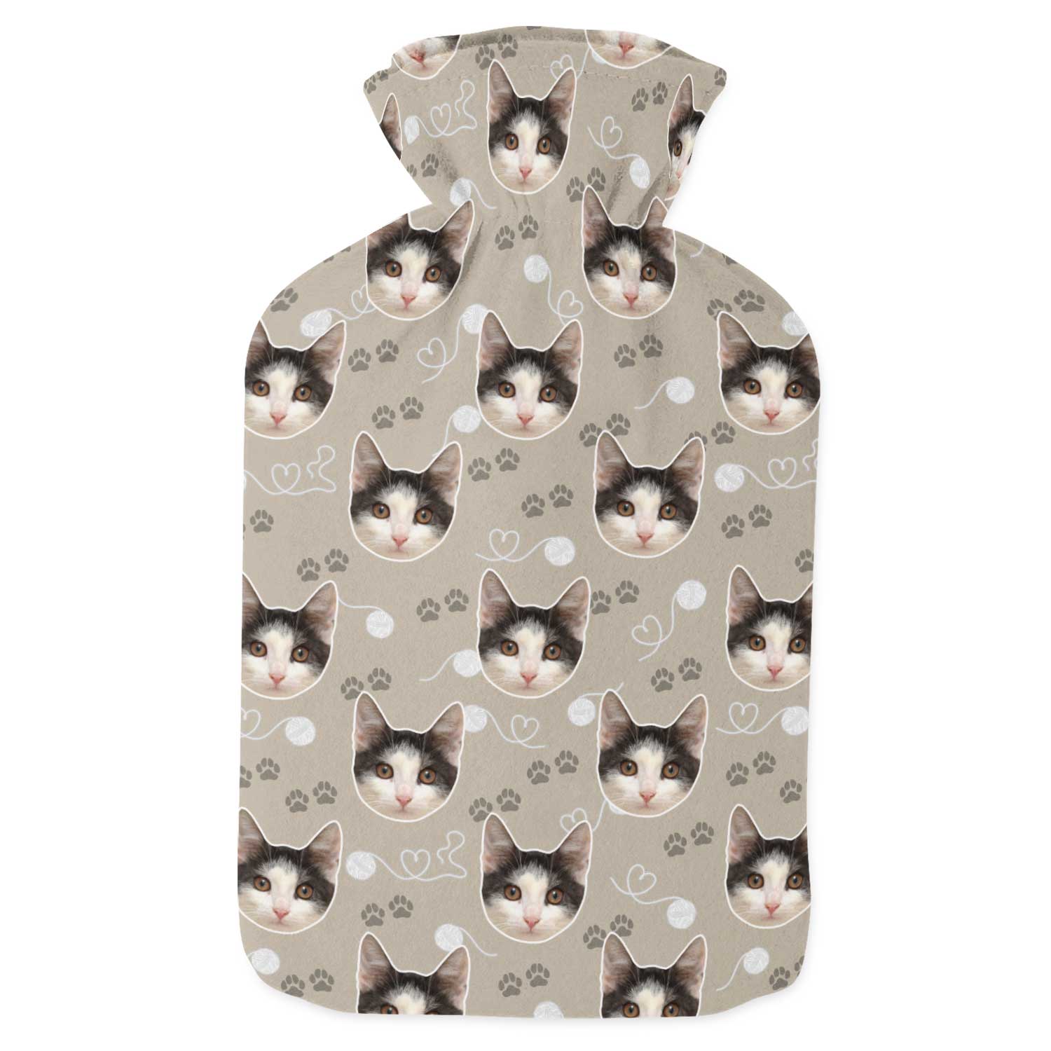 Your Cat Paw Prints Hot Water Bottle