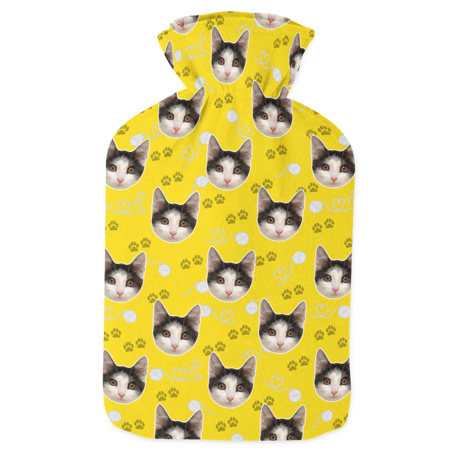 Your Cat Paw Prints Hot Water Bottle