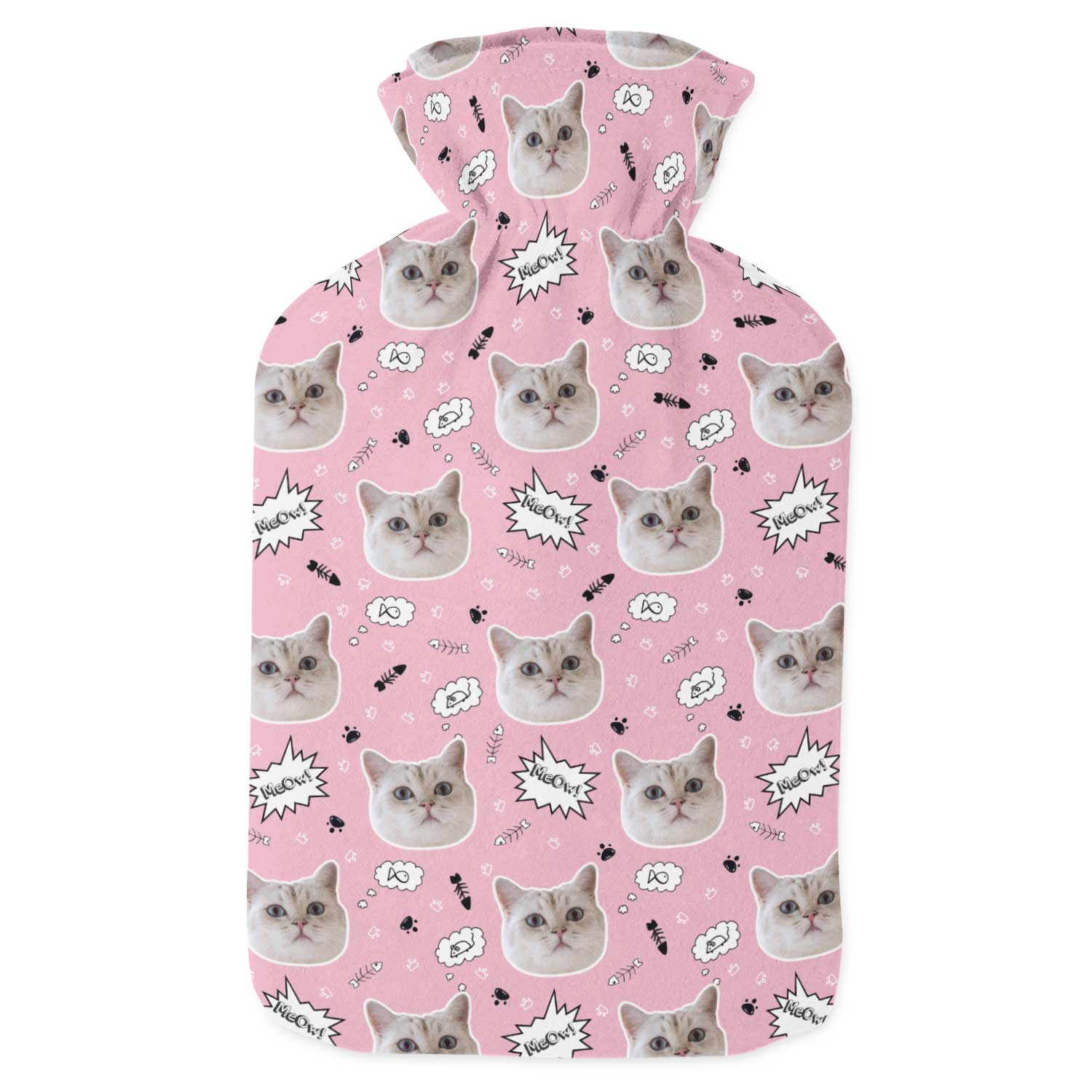 Your Cat Meow Personalised Hot Water Bottle