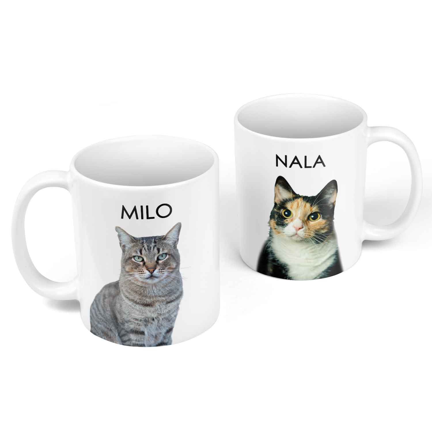 Your Cat's Name & Photo Personalised Mug
