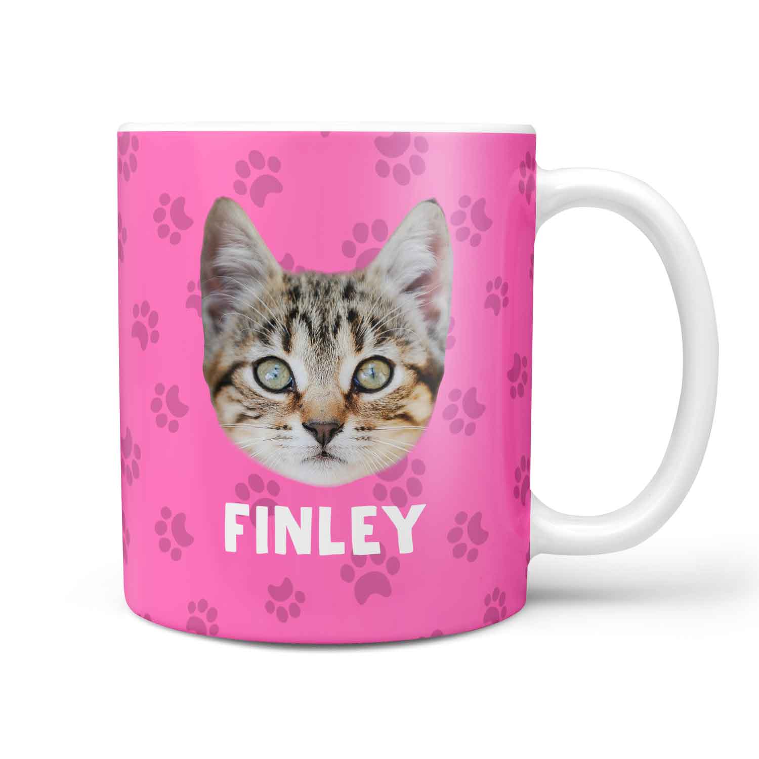 Your Cat (Name) Personalised Face Mug