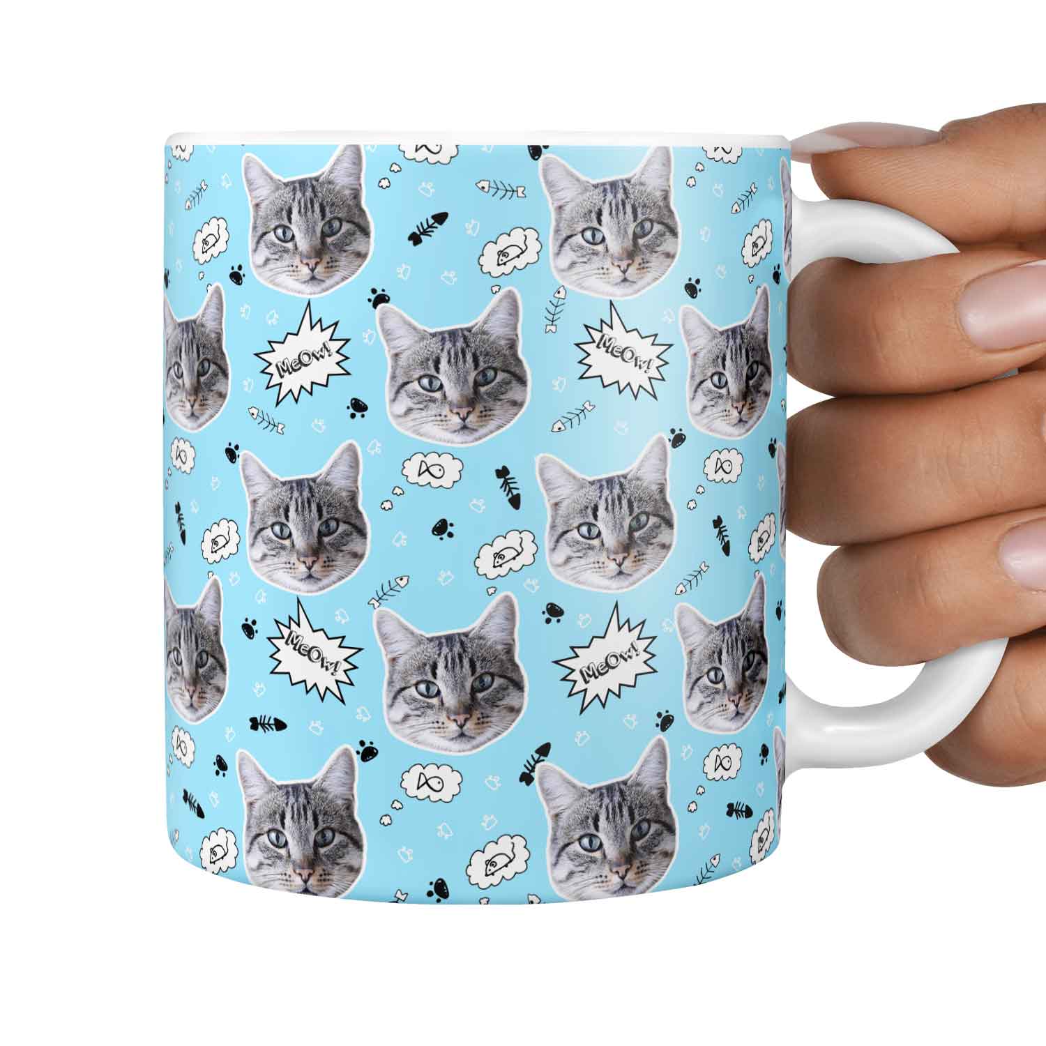 The 'Meow!' Custom Cat Mug