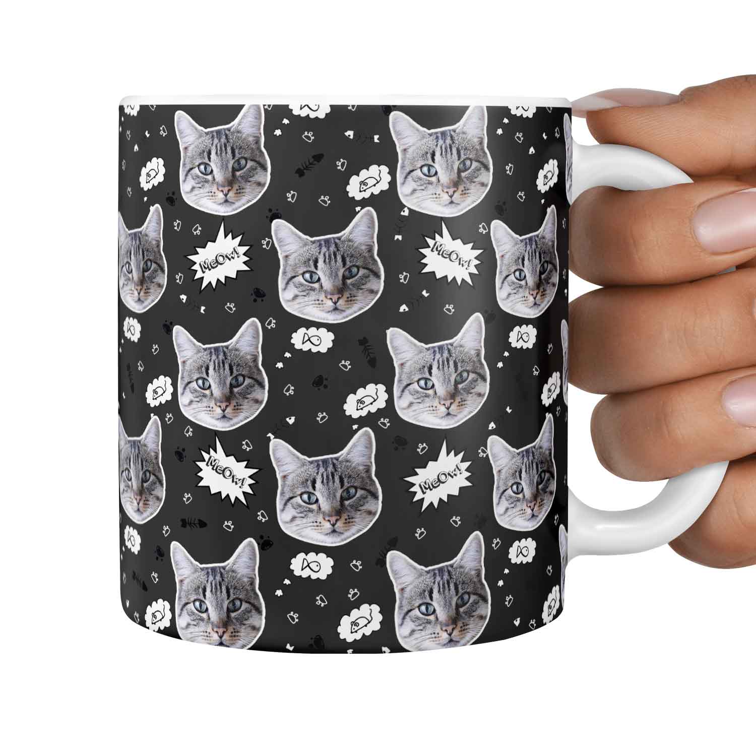 The 'Meow!' Custom Cat Mug