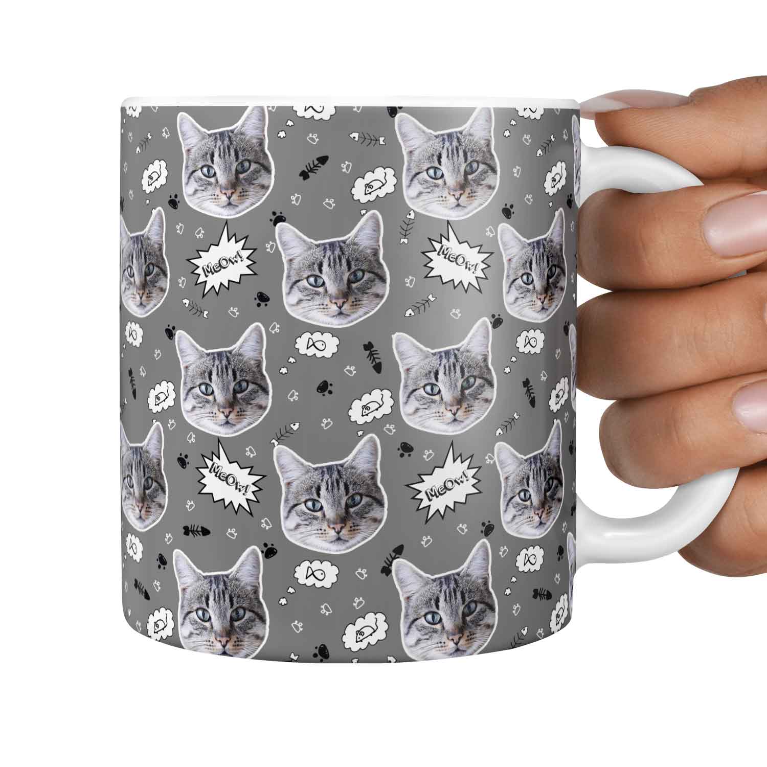 The 'Meow!' Custom Cat Mug