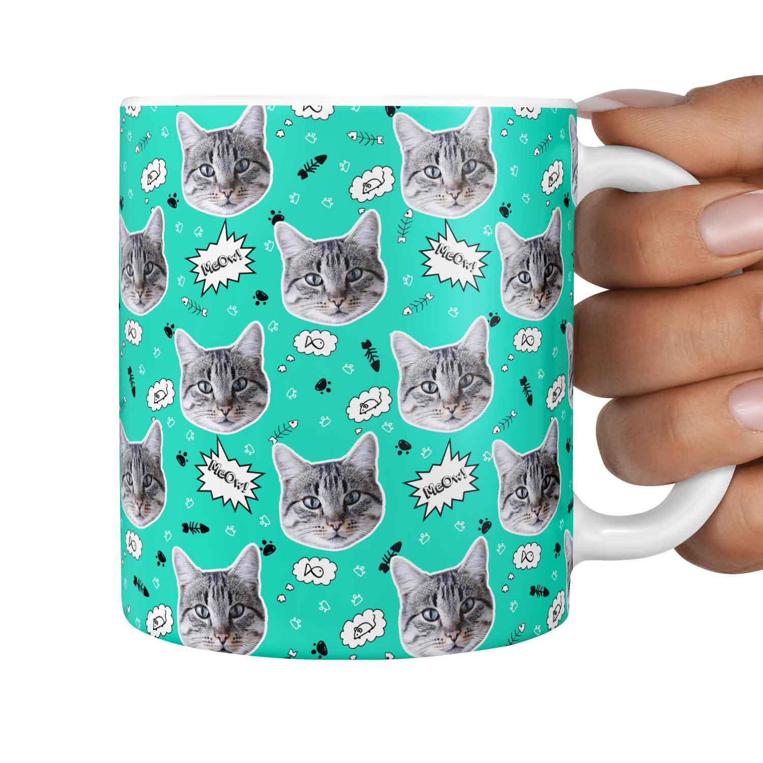 The 'Meow!' Custom Cat Mug