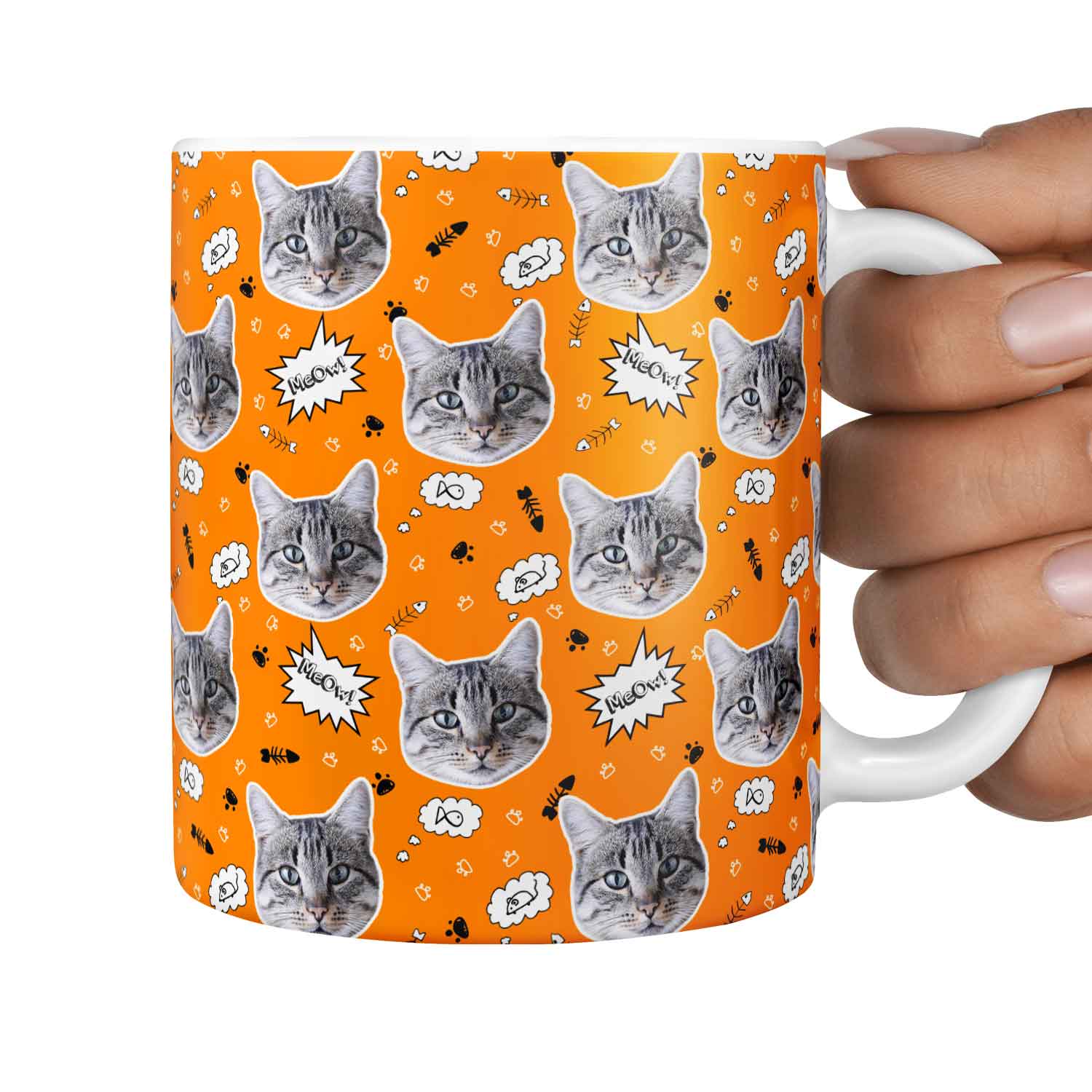 The 'Meow!' Custom Cat Mug
