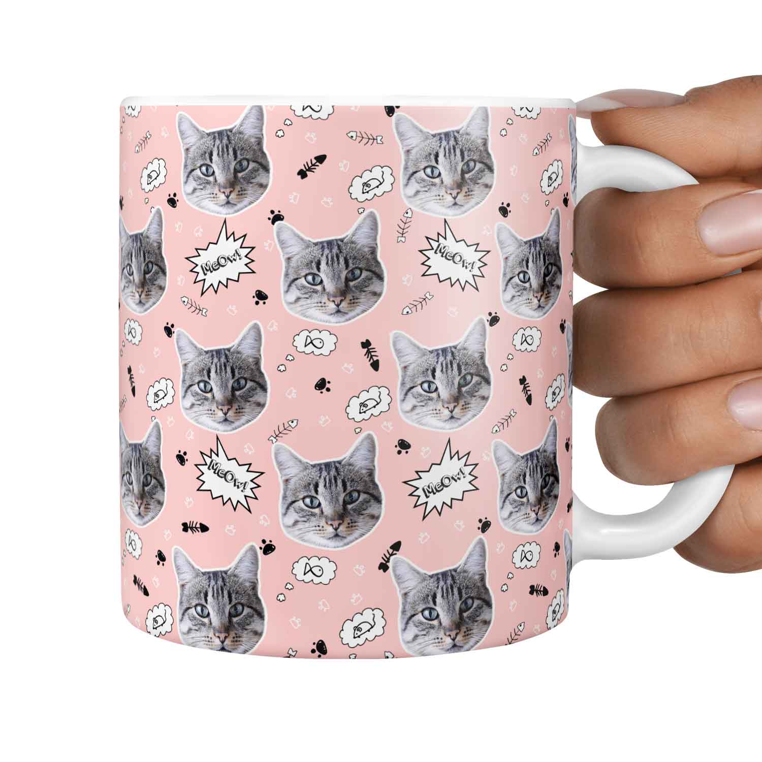 The 'Meow!' Custom Cat Mug