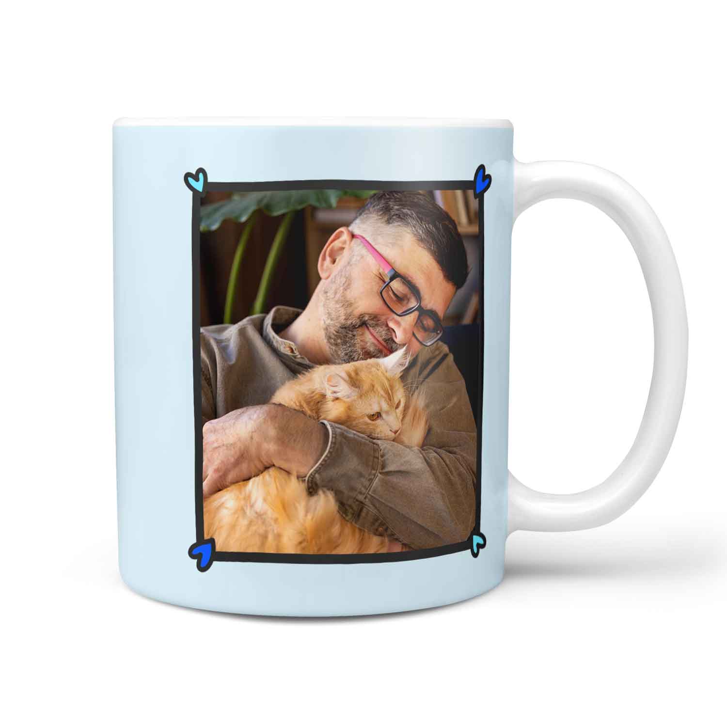 World's Best Cat Dad Photo Frame Personalised Mug