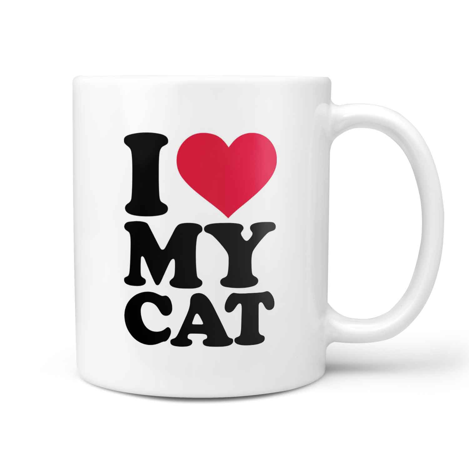 I Love My Cat Photo Frame Personalised Mug