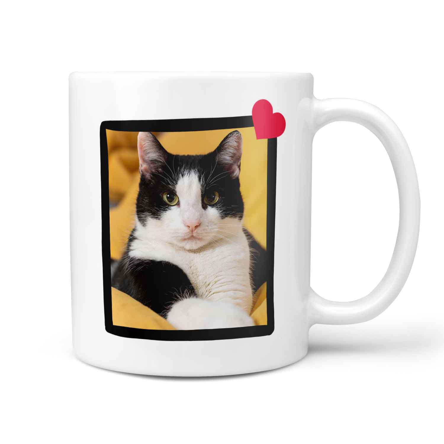 I Love My Cat Photo Frame Personalised Mug