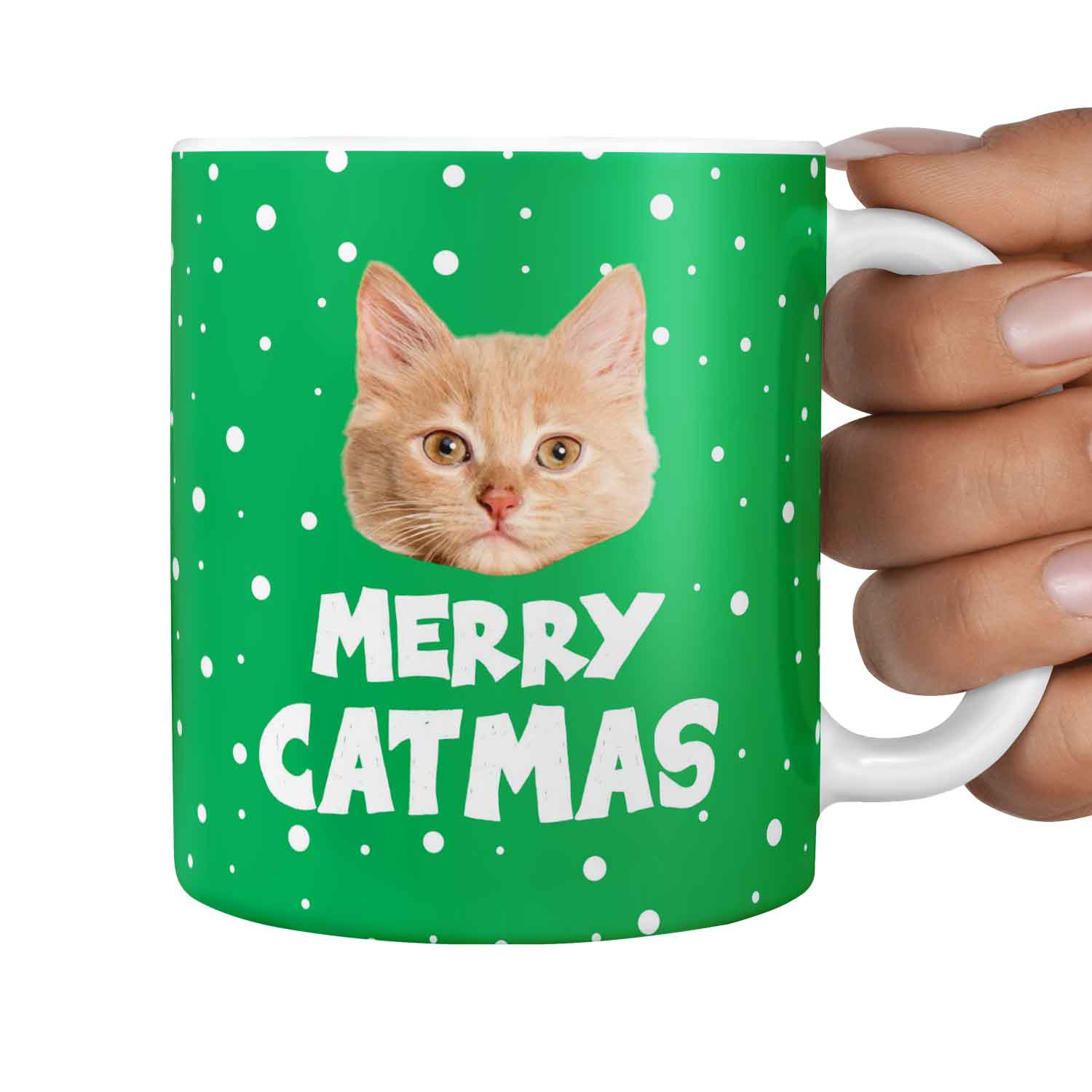 Merry Catmas Personalised Christmas Mug