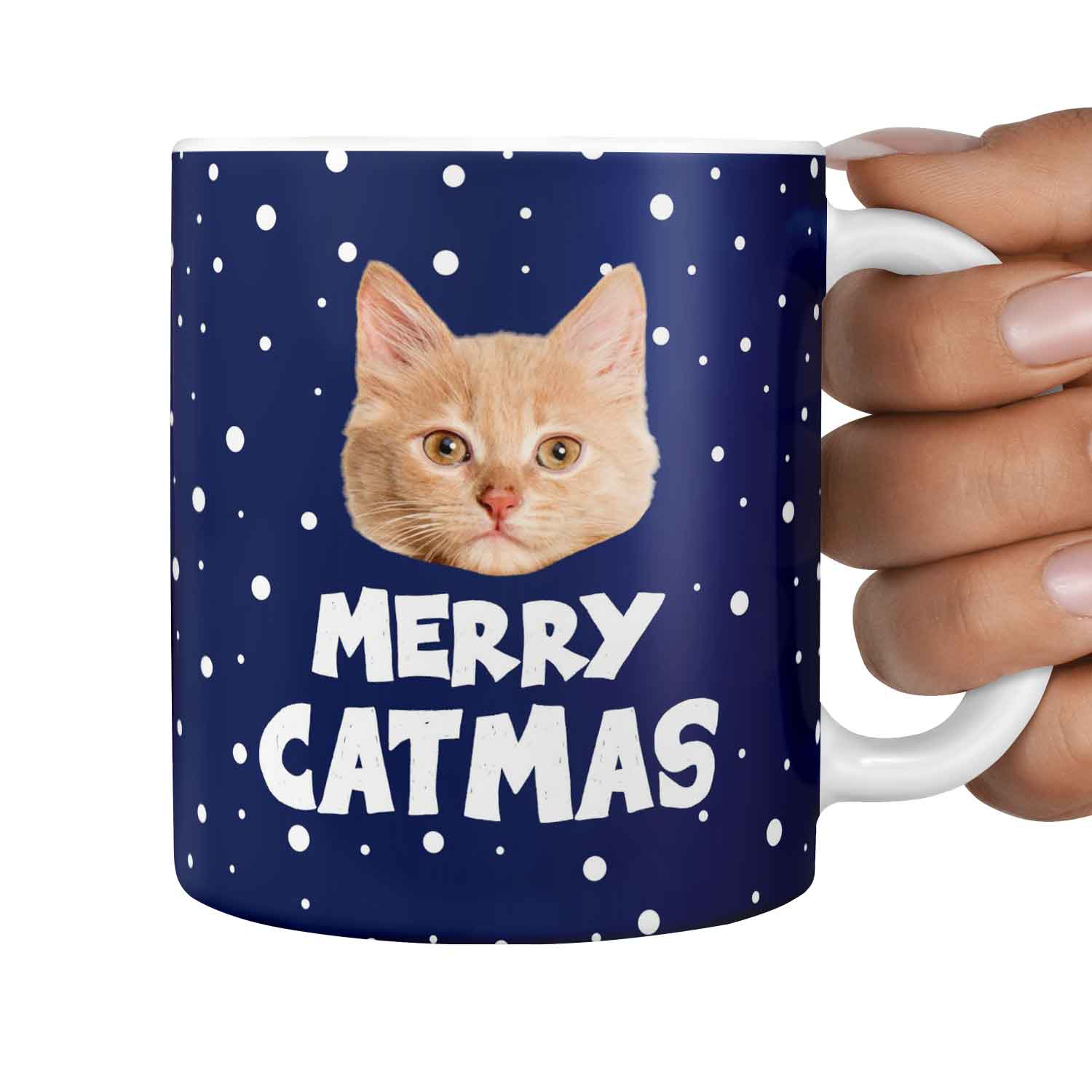 Merry Catmas Personalised Christmas Mug