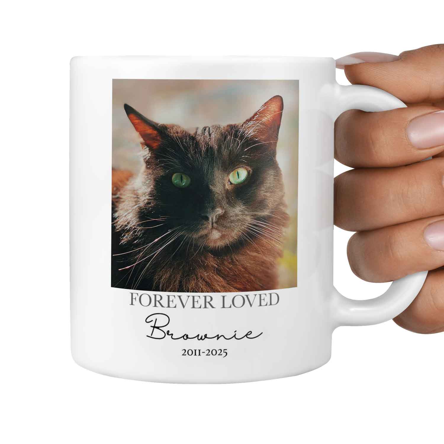 Best Friend Forever Loved Cat Photo Memorial Mug