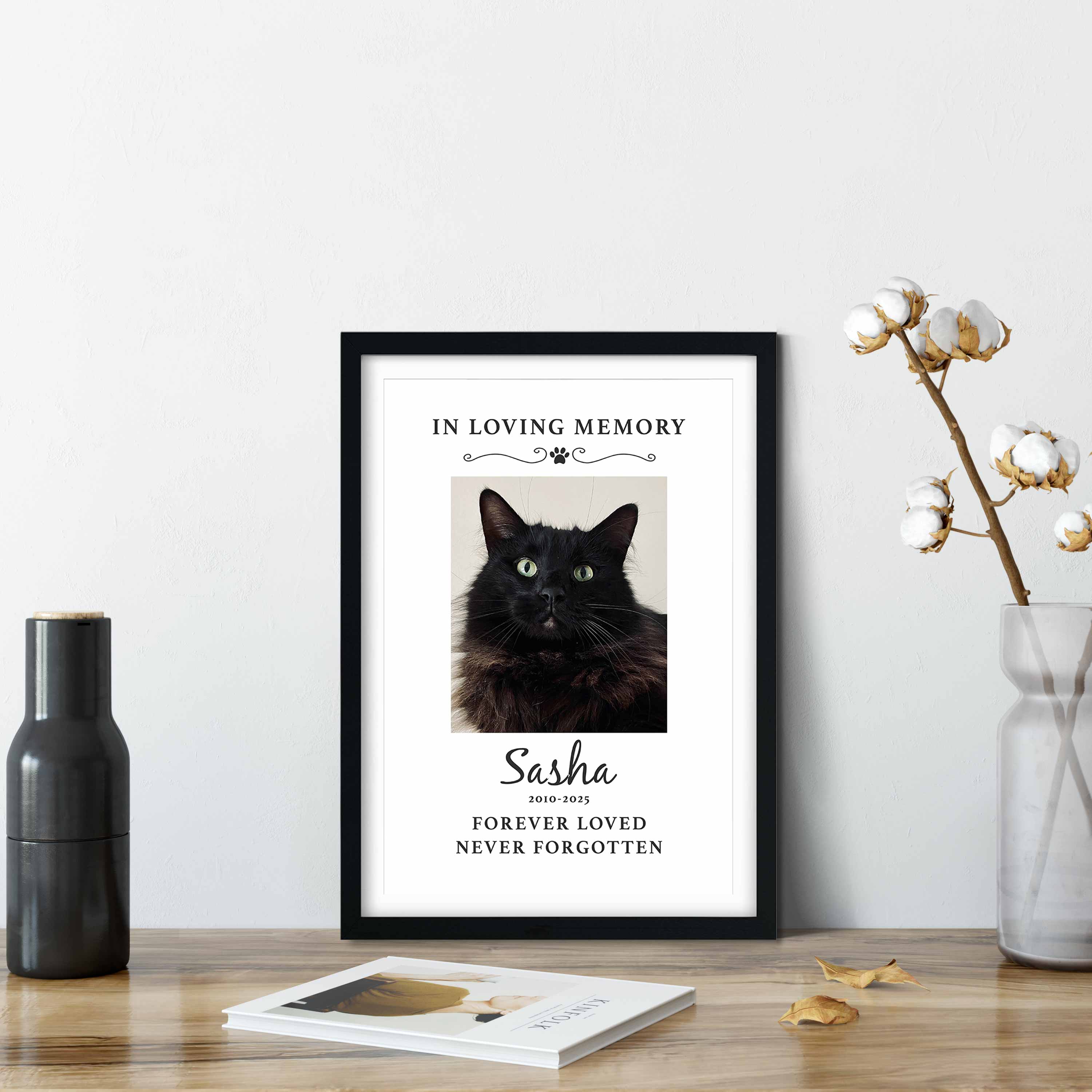 In Loving Memory of (Cat Name) Memorial Print