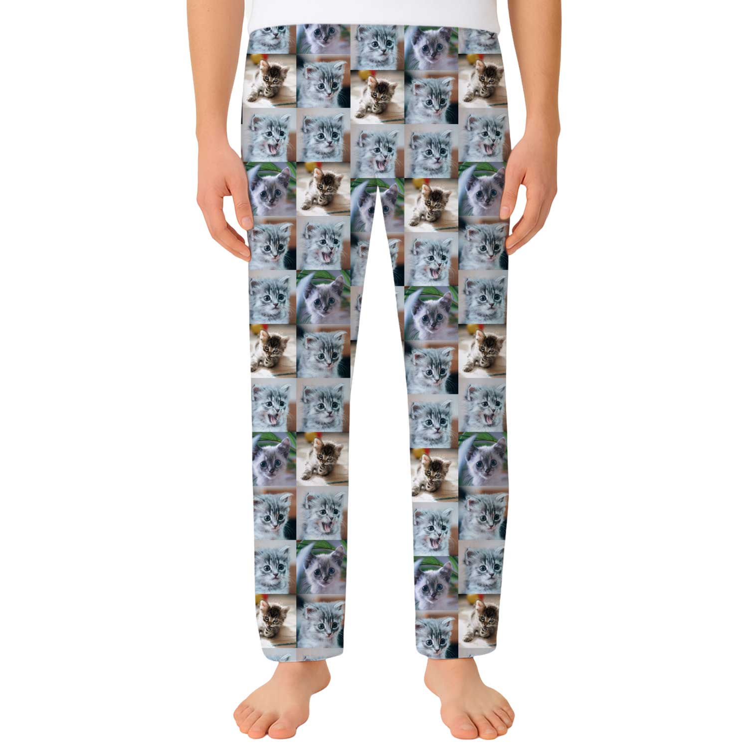 Men's Photo Collage Personalised PJ Bottoms