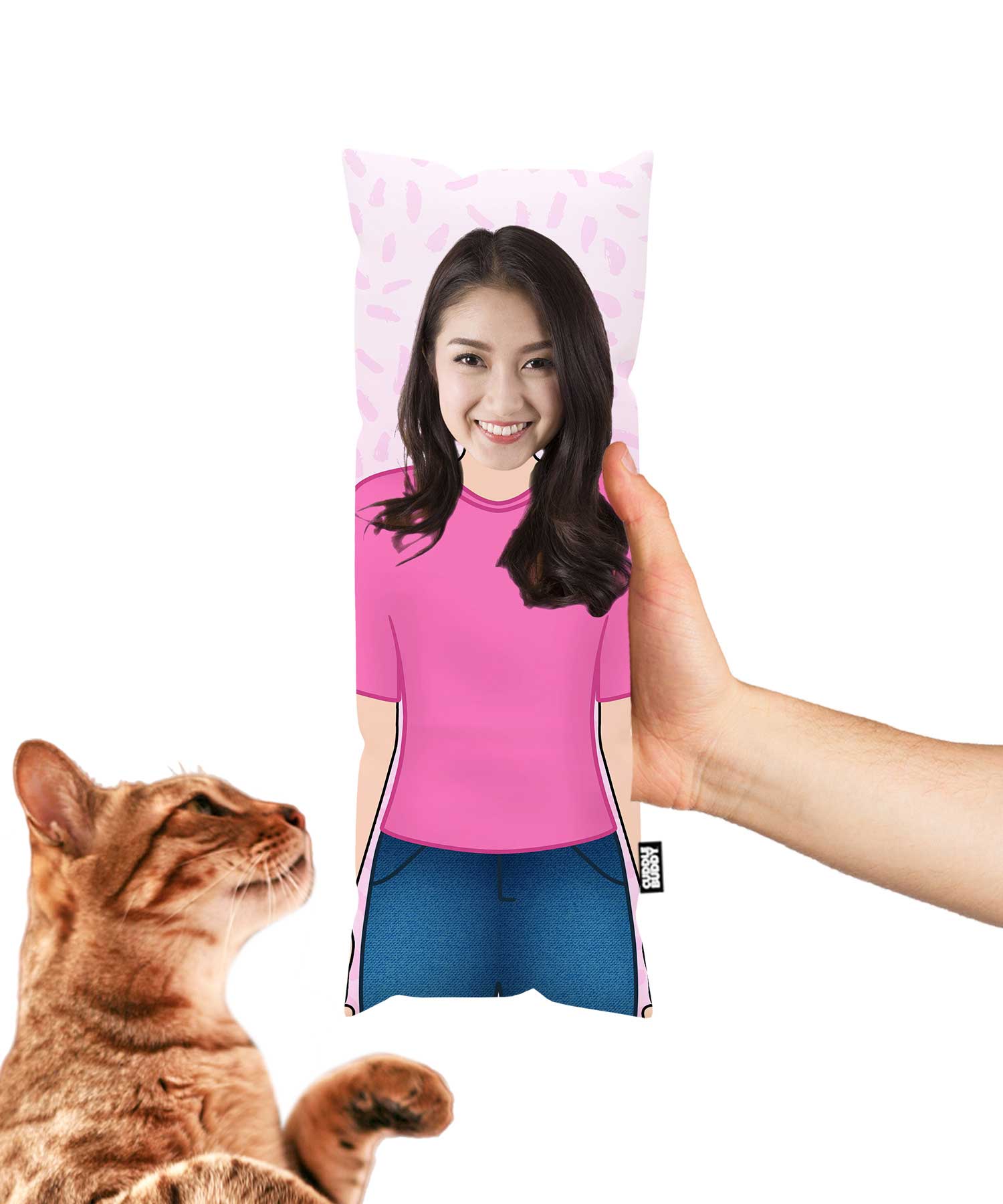 Girl On A Cat Toy