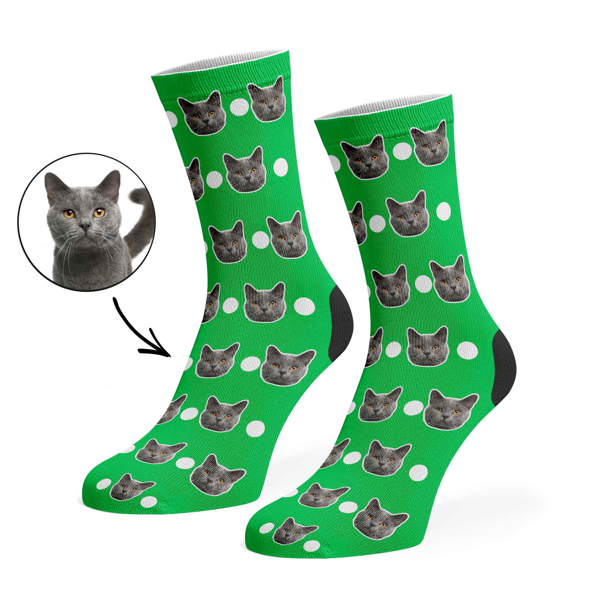 Polka Cat Socks