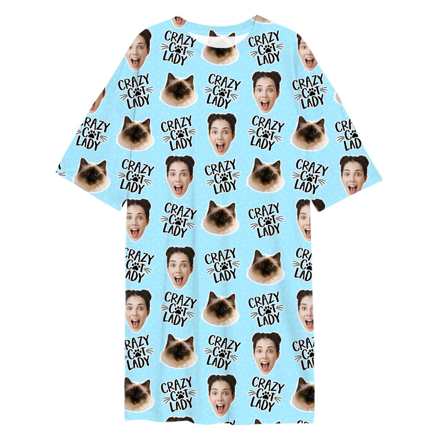 Crazy Cat Lady Custom Sleep Tee