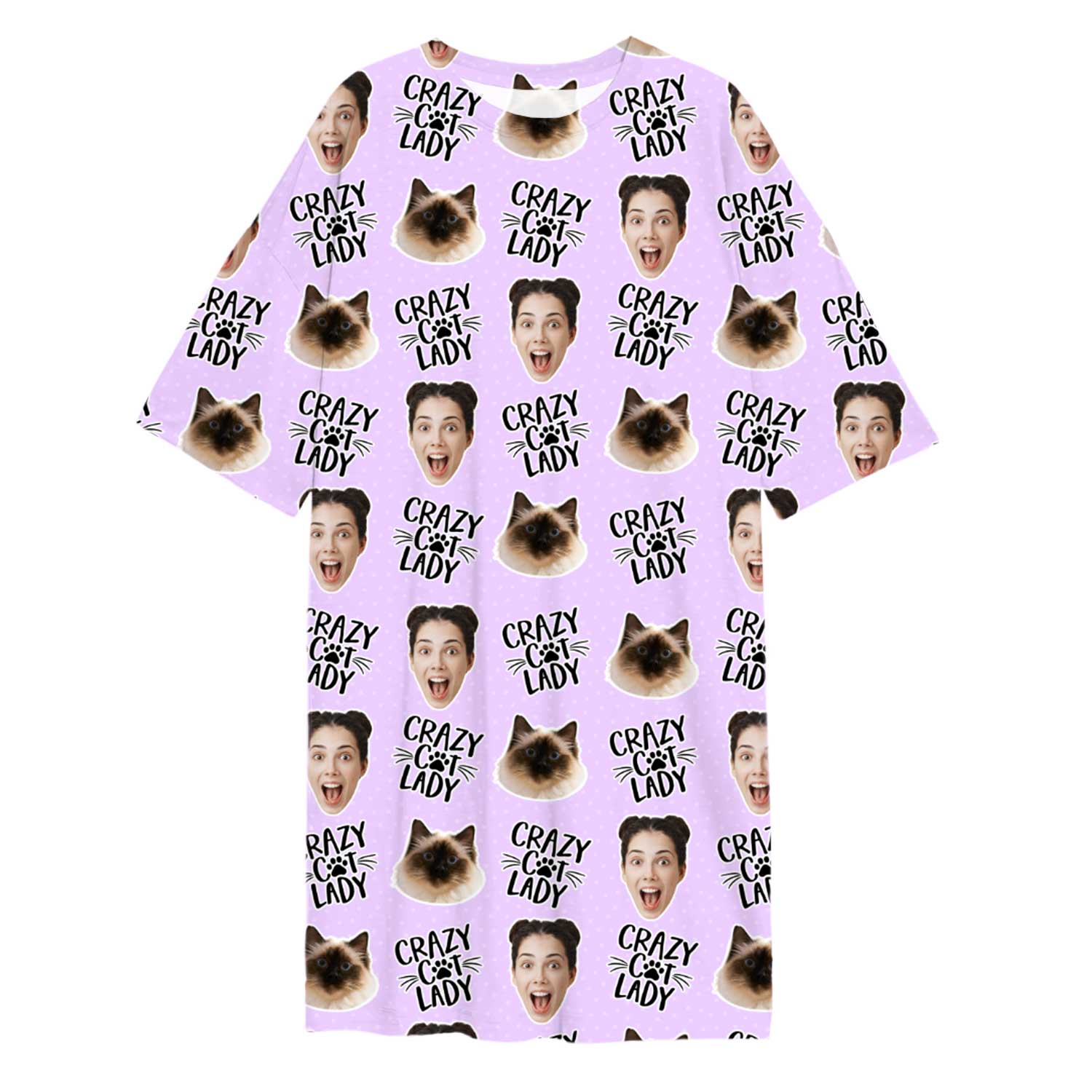Crazy Cat Lady Custom Sleep Tee