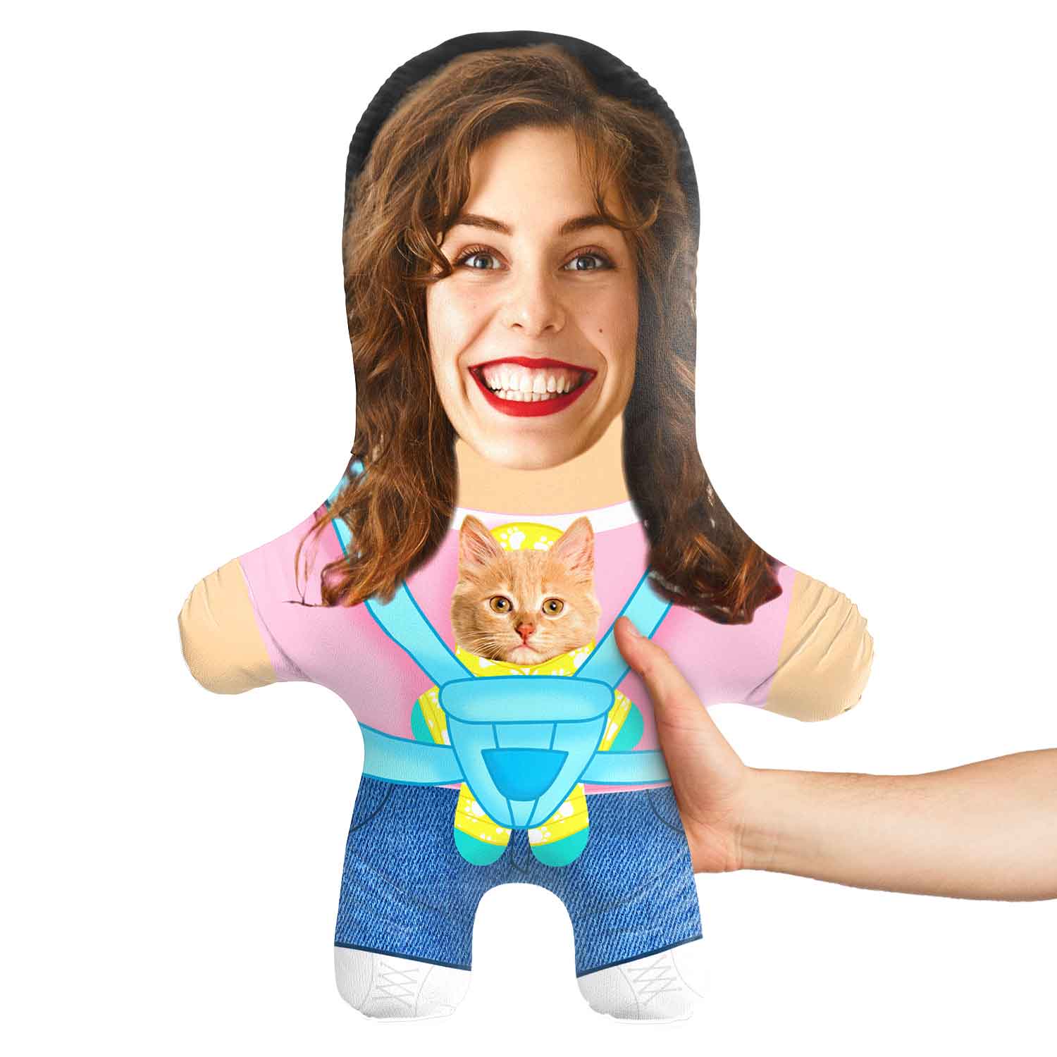 Female Baby Cat Carrier Teddy Bear