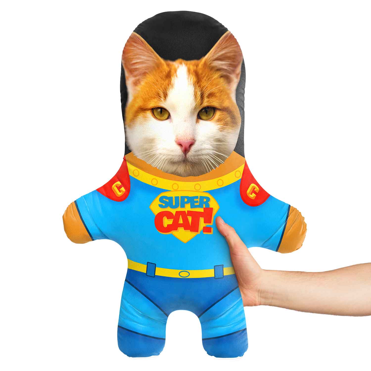 Super Cat Face Pillow