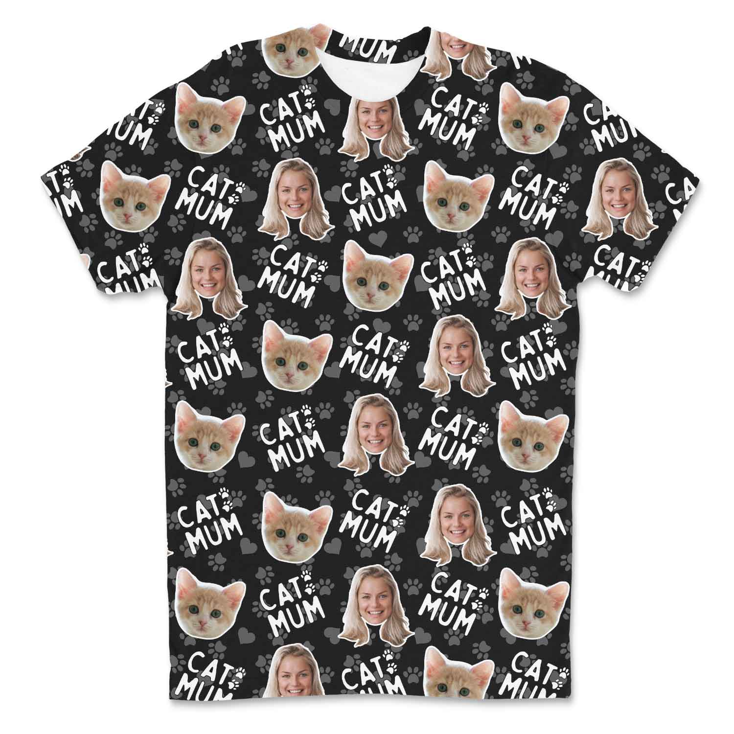 Cat Mum Custom T-Shirt