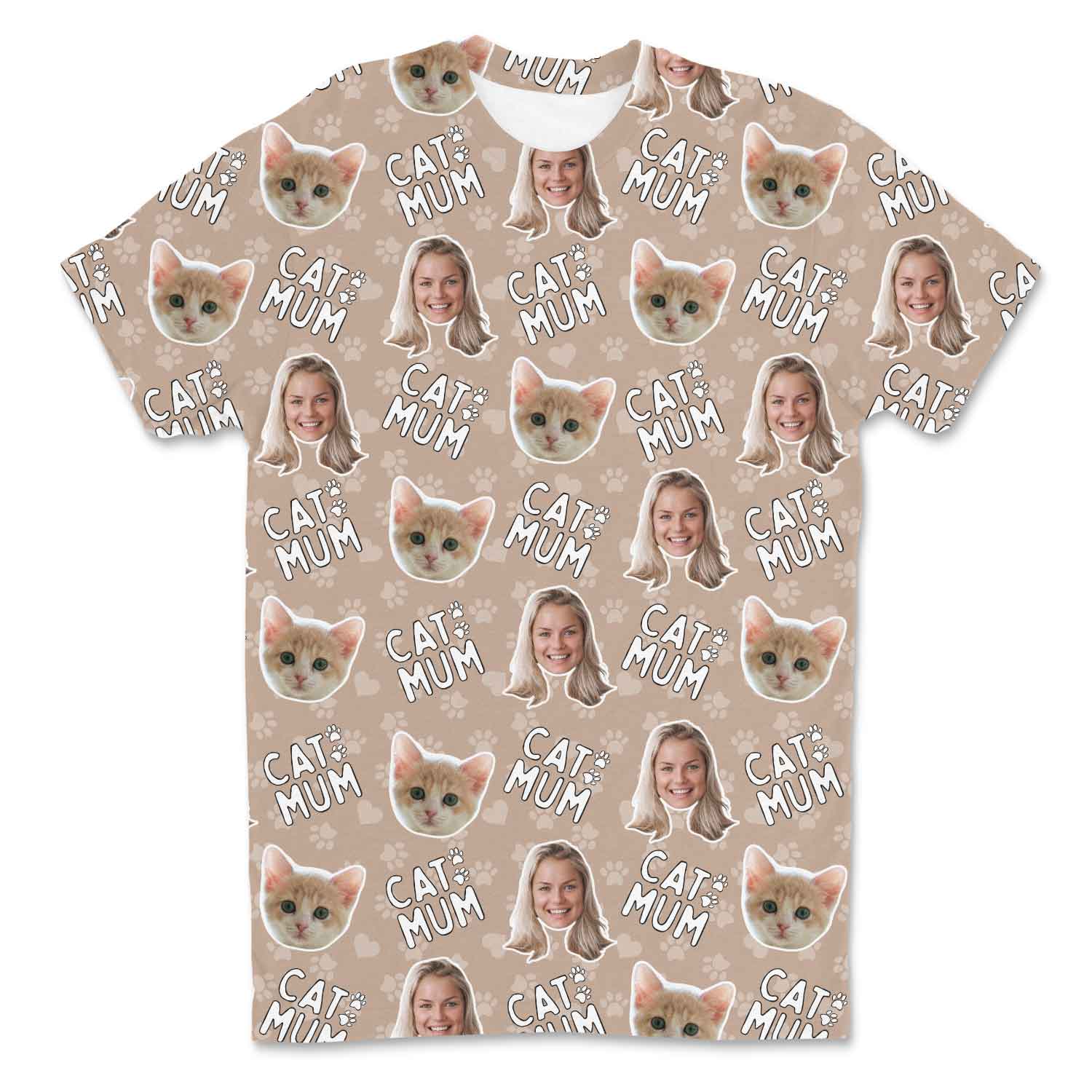 Cat Mum Custom T-Shirt