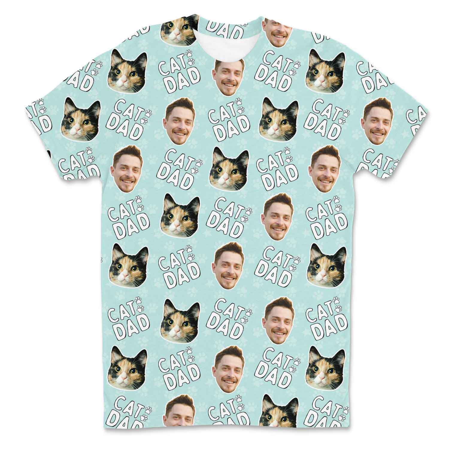 Cat Dad Custom T-Shirt