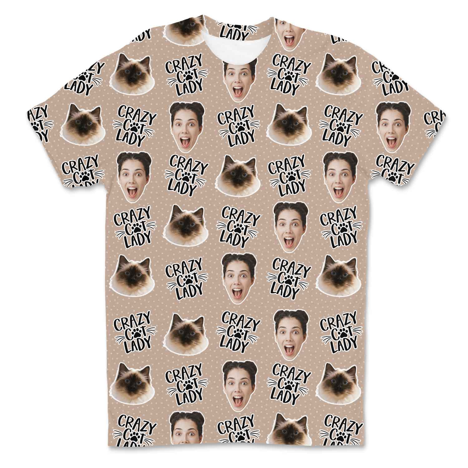 Crazy Cat Lady Custom T-Shirt