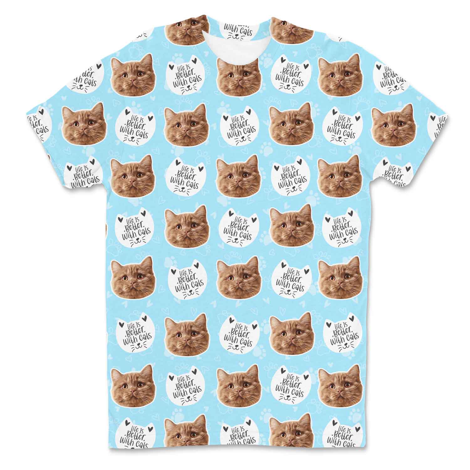 Life Is Better With Cats Custom T-Shirt