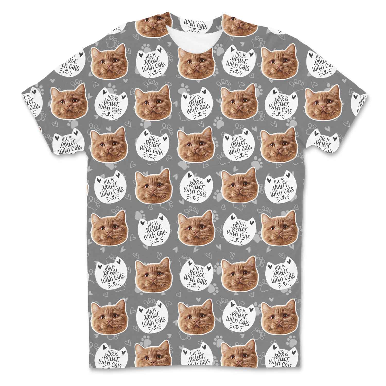 Life Is Better With Cats Custom T-Shirt